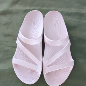 CROCS Women's Light Pink Mules